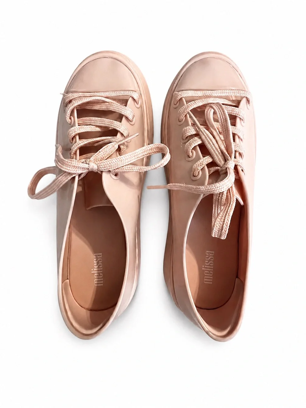 Melissa Rose Pink Jelly Platform Sneakers